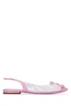 Roger Vivier Flache Slingback-schuhe Mit Spitzer Kappe Aus Tpu Mit Kristallverzierung In Multicolor