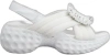 Roger Vivier White Technical Fabric And Leather Sandals For Women From Ss24 Collection In Blanco