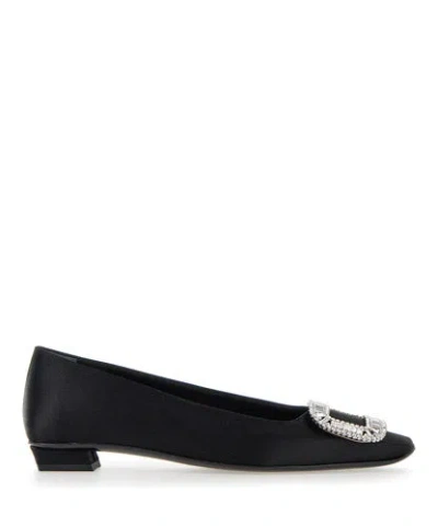 Roger Vivier Ballet Flats In Black