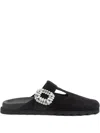Roger Vivier Women Slidy Viv Leather Slippers