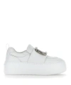 Roger Vivier Viv Up Sneakers In White