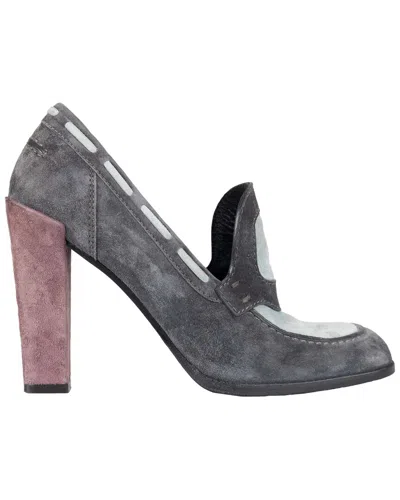 Pre-owned Roger Vivier Women's Suede Pump - '00s (authentic Pre-loved) In Gray