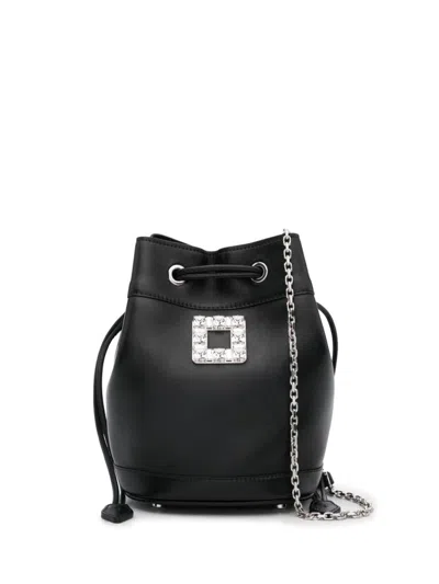 Roger Vivier Women Tres Vivier Leather Bucket Bag In Multicolor