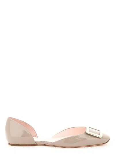 Roger Vivier Women's Trompette Dorsay Ballerinas In Brown