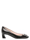 Roger Vivier Trompette 45 Metal Buckle Pumps In Patent Leather