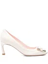 Roger Vivier Trompette Leather Pumps In Multicolor