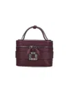 Roger Vivier Vanity Micro Bag Rectangular Shape In Purple