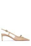 Roger Vivier Women Viv Canard Mini Buckle Sling Back Dec 55 In Multicolor