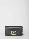 Roger Vivier Viv Choc Chain Bag In Black