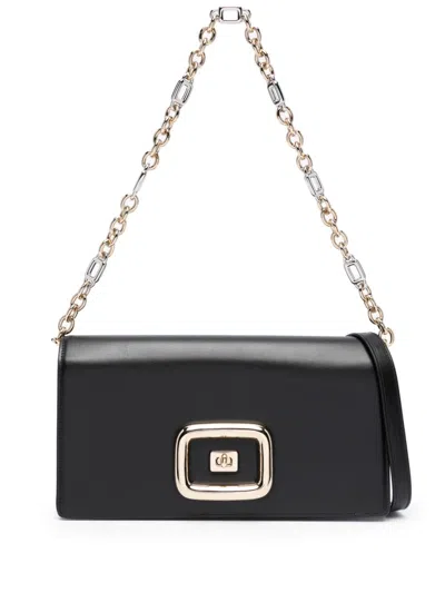 Roger Vivier Women Viv Choc Patent Leather Chain Bag In Multicolor