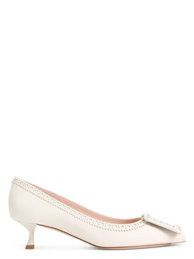Roger Vivier Women's Viv In Nude & Neutrals