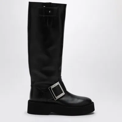 ROGER VIVIER WOMEN'S VIV RANGERS BIKER BOOTS