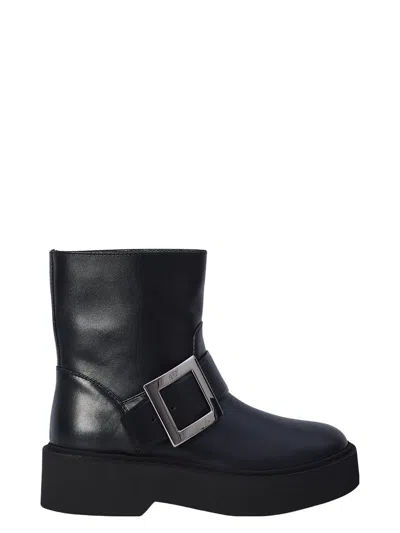 Roger Vivier Women's Viv Rangers High Met Bikers Bootie