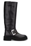 Roger Vivier Viv Rangers High Leather Boots In Multicolor