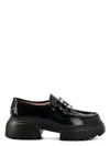 Roger Vivier Wallaviv Strass Buckle Loafers In Patent Leather