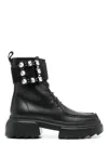 Roger Vivier Wallaviv Leather Ankle Boots In Black