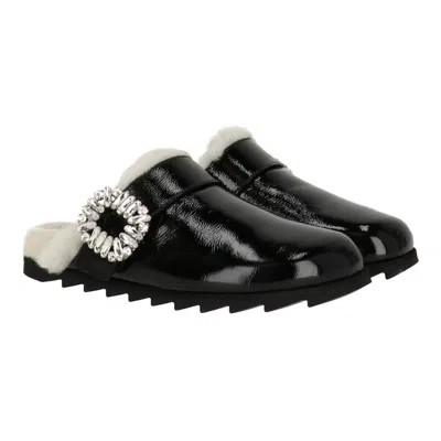 Roger Vivier Womens Black Mule