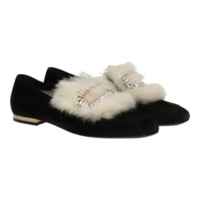 Roger Vivier Womens Black/ivory Loafer In Multi