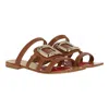 Roger Vivier Woman Sandals Brown Size 10 Soft Leather