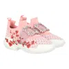 Roger Vivier Woman Sneakers Pink Size 11 Textile Fibers In Multi