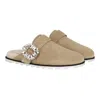 Roger Vivier Woman House Slipper Sand Size 11 Leather In Nude