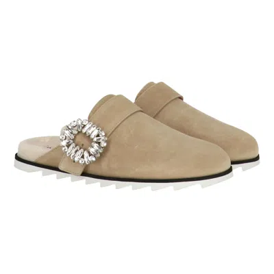 Roger Vivier Womens Natural Mule
