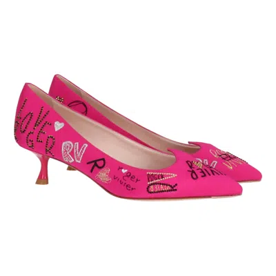 Roger Vivier Womens Pink Flat