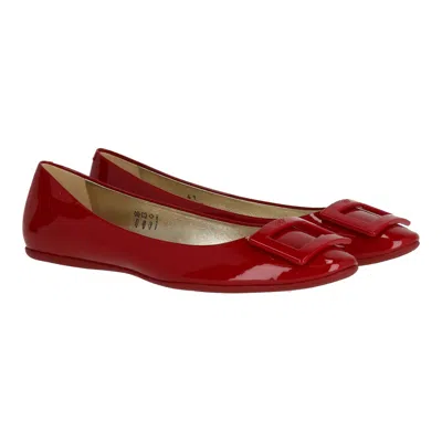 Roger Vivier Womens Red Flat