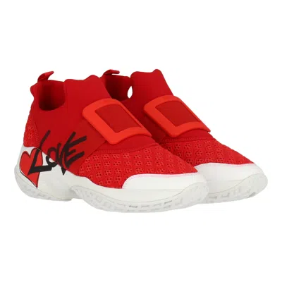 Roger Vivier Womens Red/white Sneaker