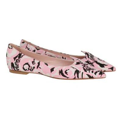 Roger Vivier Womens Rose Flat In Multi
