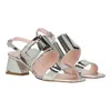 Roger Vivier Woman Sandals Silver Size 12 Soft Leather In Silver