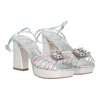 Roger Vivier Womens Silver/blue Sandal