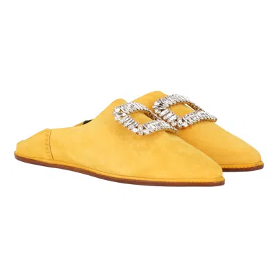 Roger Vivier Womens Yellow Pump