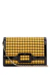 Roger Vivier Yellwo Check Print Clutch In Yellow