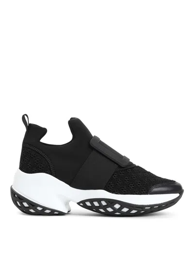 Roger Vivier Viv Run Sneakers In Black