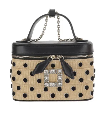 Roger Vivier Zippered Handbag In Brown
