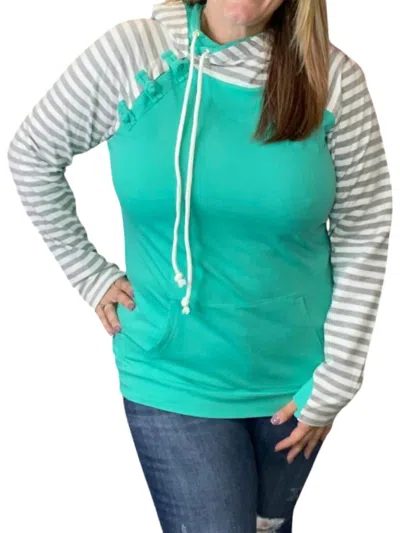 Rogue Society Apparel For You Hoodie In Mint In Multi