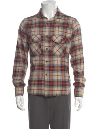 Pre-owned Rogue Territory Plaid Print Long Sleeve Shirt In Multi