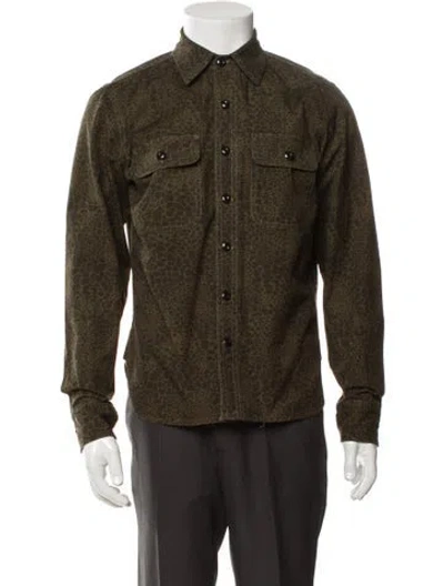 Pre-owned Rogue Territory Trucker Jacket In Green