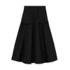 Rohe Layered-detail A-line Skirt In Black