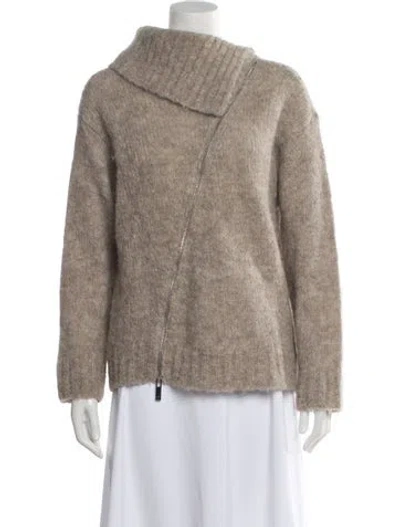 Pre-owned Rohe Alpaca Turtleneck Sweater In Neutral