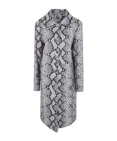 Rohe Animal-print Jacket In Gray