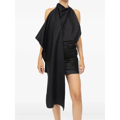 Rohe Draped Open Back Top In Black