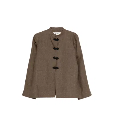 Rohe Appliqué Pocket Jacket In Brown