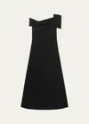 ROHE ASYMMETRIC OFF-THE-SHOULDER DRESS