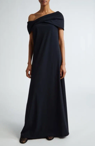ROHE ASYMMETRIC OFF THE SHOULDER DRESS