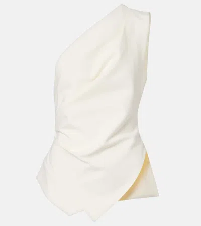 Rohe Róhe Asymmetric One-shoulder Top In White