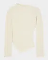 Rohe Twisted Ribbed Sweater Off White In Off White