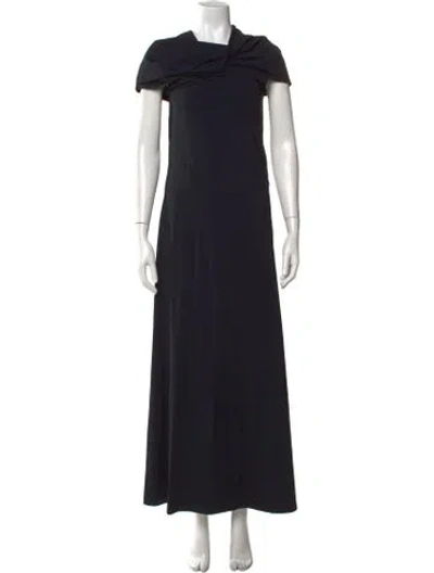 Pre-owned Rohe Asymmetrical Long Dress W/ Tags In Black