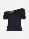 ROHE ASYMMETRICAL OFF SHOULDER TOP